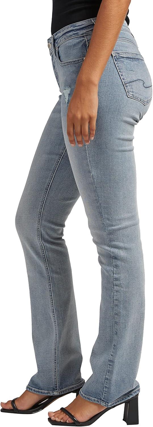 image:imageSilver Jeans Co Womens Elyse Mid Rise Comfort Fit Slim Bootcut Jeans LegacyMed Wash Caa233