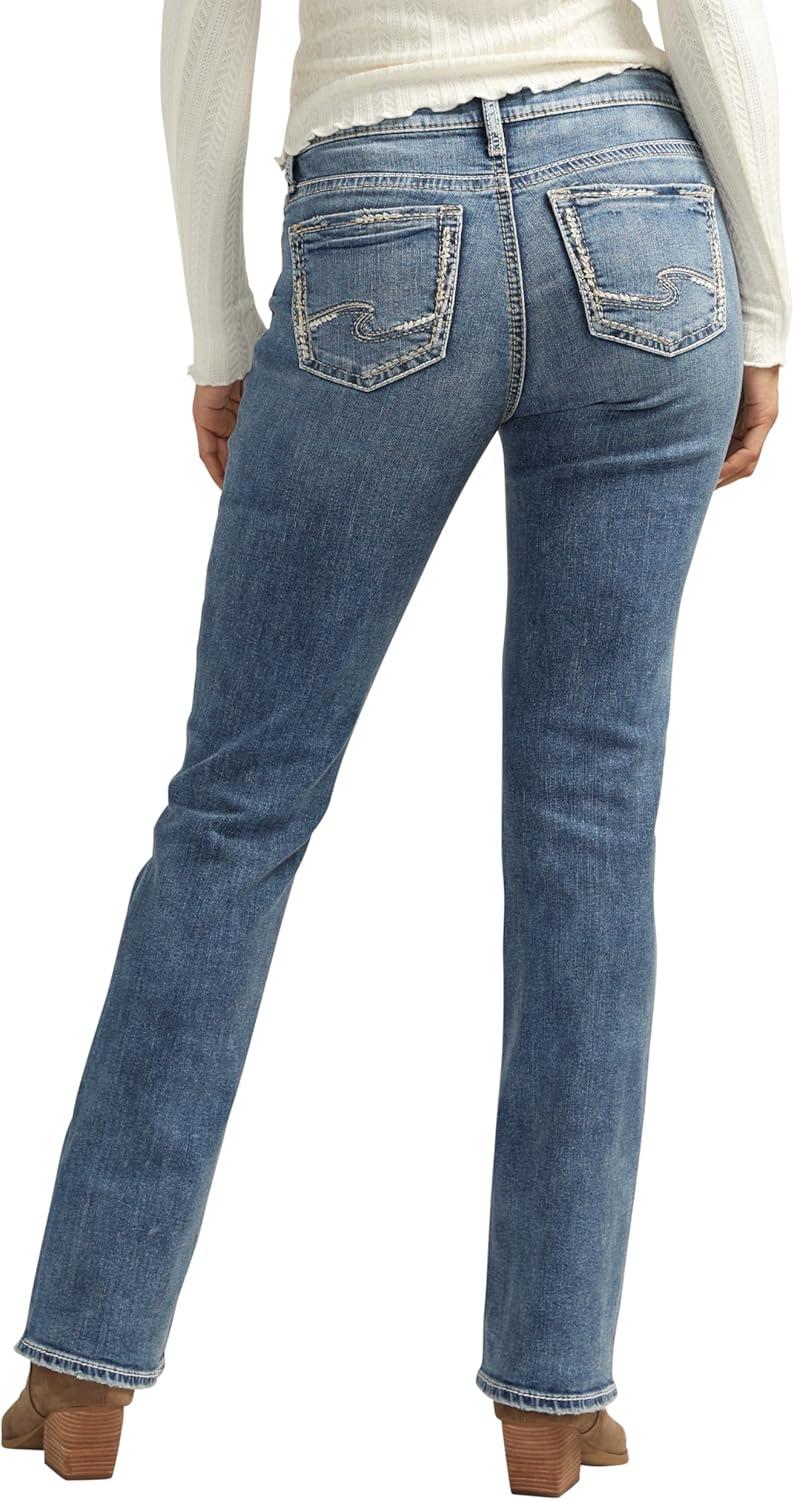 image:imageSilver Jeans Co Womens Elyse Mid Rise Comfort Fit Slim Bootcut JeansMed Wash