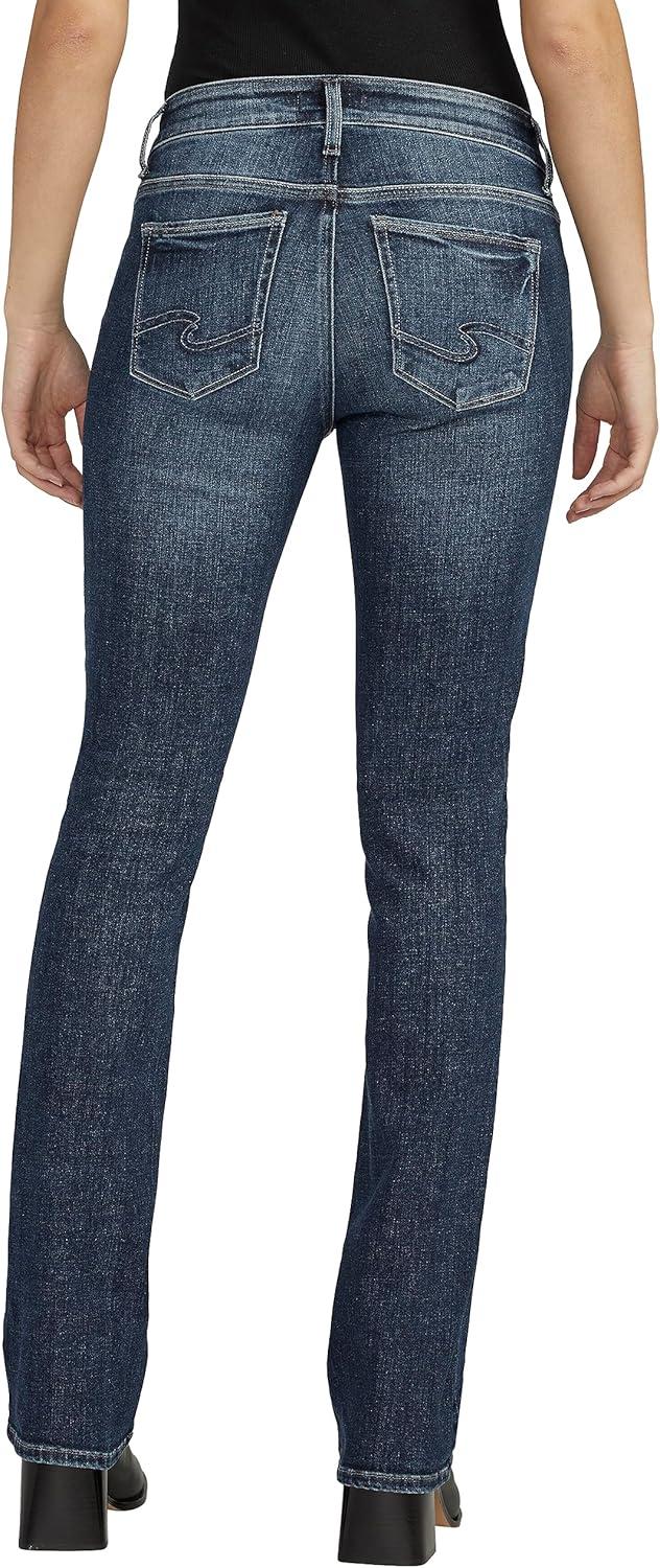 image:imageSilver Jeans Co Womens Elyse Mid Rise Comfort Fit Slim Bootcut JeansMed Wash Eae366