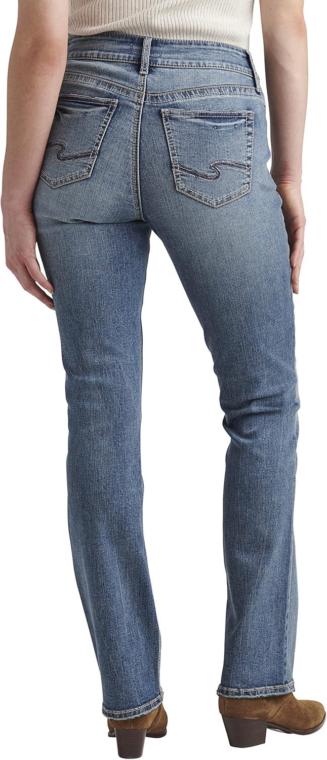 image:imageSilver Jeans Co Womens Elyse Mid Rise Comfort Fit Slim Bootcut JeansMed Wash Edb257