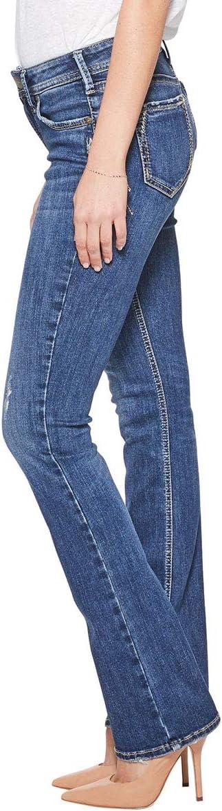 image:imageSilver Jeans Co Womens Elyse Mid Rise Slim Bootcut Jeans LegacyMedium Dark Indigo