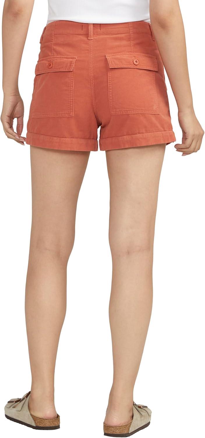 image:imageSilver Jeans Co Womens High Rise Cargo ShortsLegacyCoral