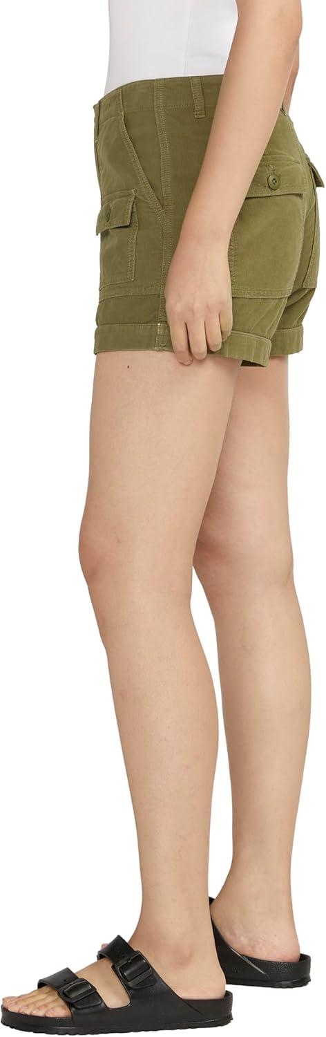 image:imageSilver Jeans Co Womens High Rise Cargo ShortsLegacyGreen