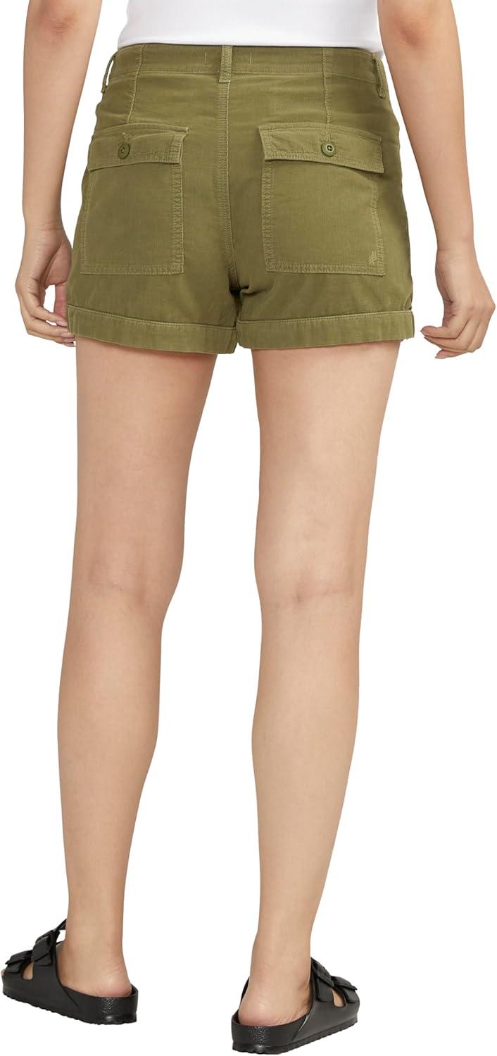 image:imageSilver Jeans Co Womens High Rise Cargo ShortsLegacyGreen