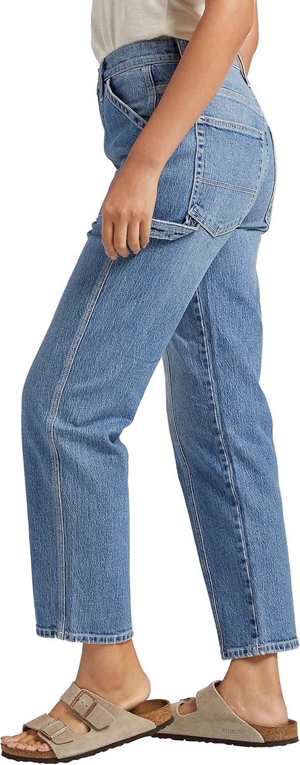 image:imageSilver Jeans Co Womens High Rise Straight Leg Carpenter JeansMed Wash Rcs224