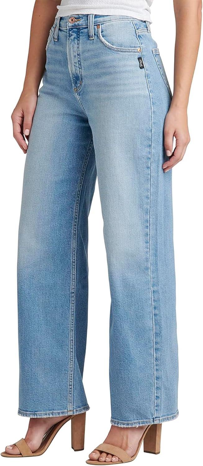 image:imageSilver Jeans Co Womens Highly Desirable High Rise Loose Leg Jeans