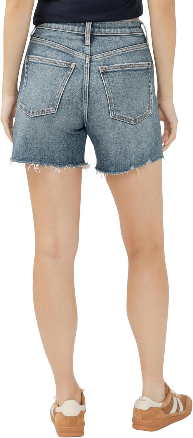 image:imageSilver Jeans Co Womens Highly Desirable High Rise ShortDark Wash