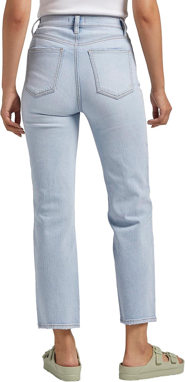 image:imageSilver Jeans Co Womens Highly Desirable High Rise Straight Leg JeansLight Wash Rcs129