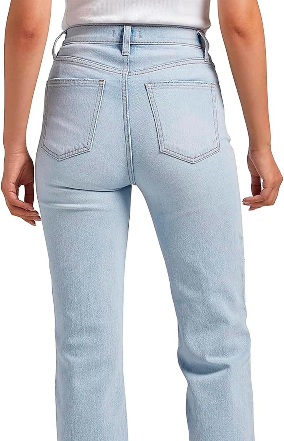 image:imageSilver Jeans Co Womens Highly Desirable High Rise Straight Leg JeansLight Wash Rcs129