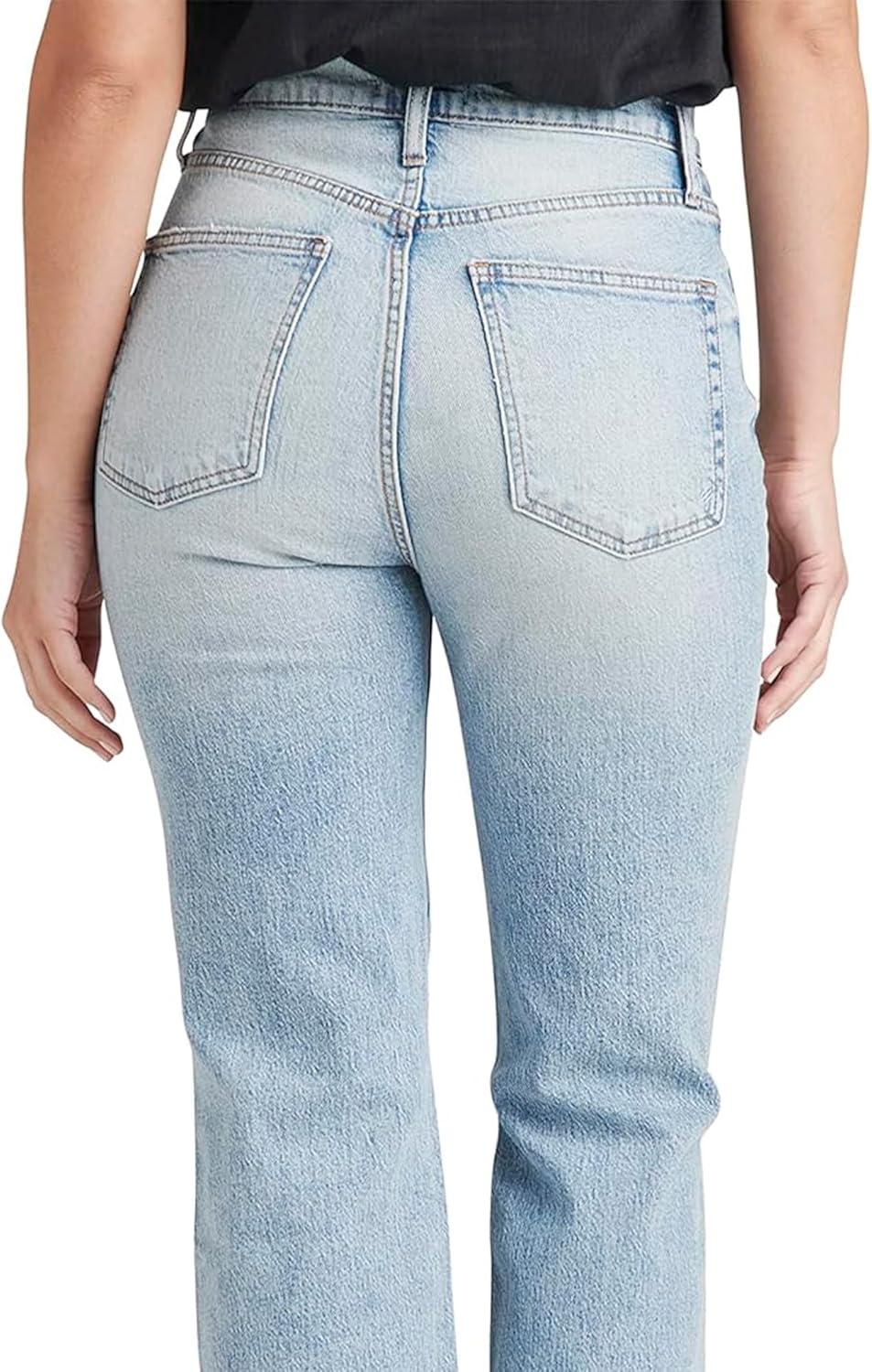 image:imageSilver Jeans Co Womens Highly Desirable High Rise Straight Leg JeansMed Wash Rcs286