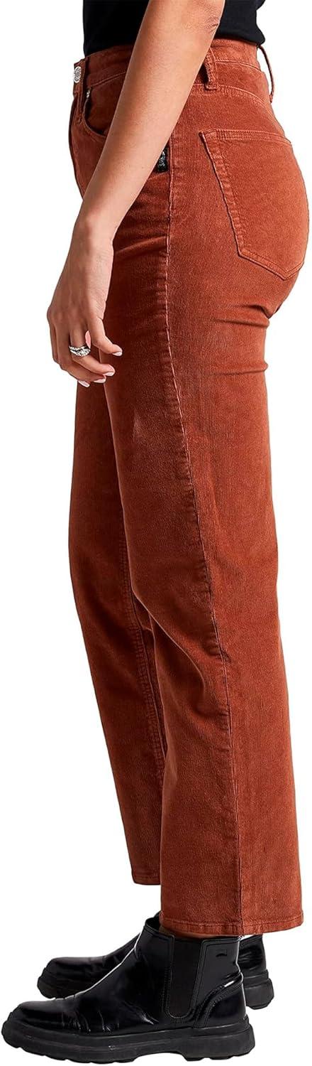 image:imageSilver Jeans Co Womens Highly Desirable High Rise Straight Leg PantsLegacyBrown