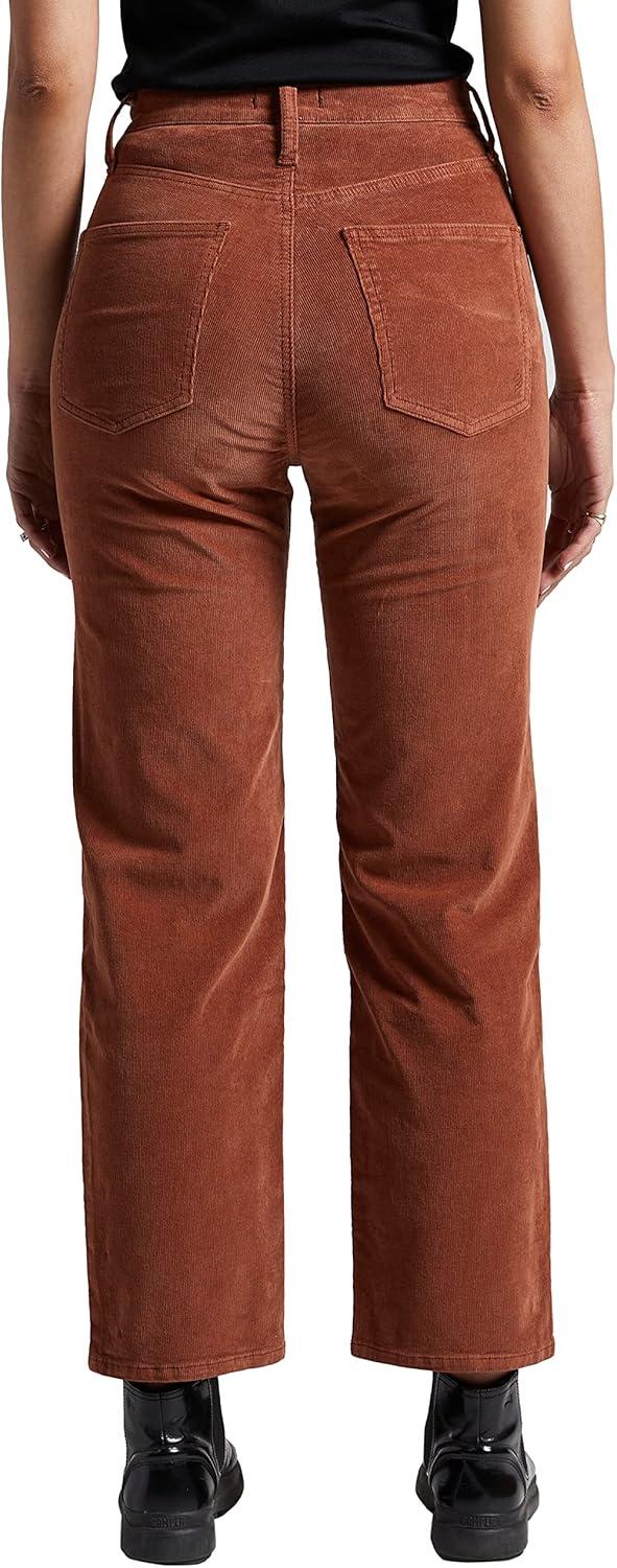 image:imageSilver Jeans Co Womens Highly Desirable High Rise Straight Leg PantsLegacyBrown