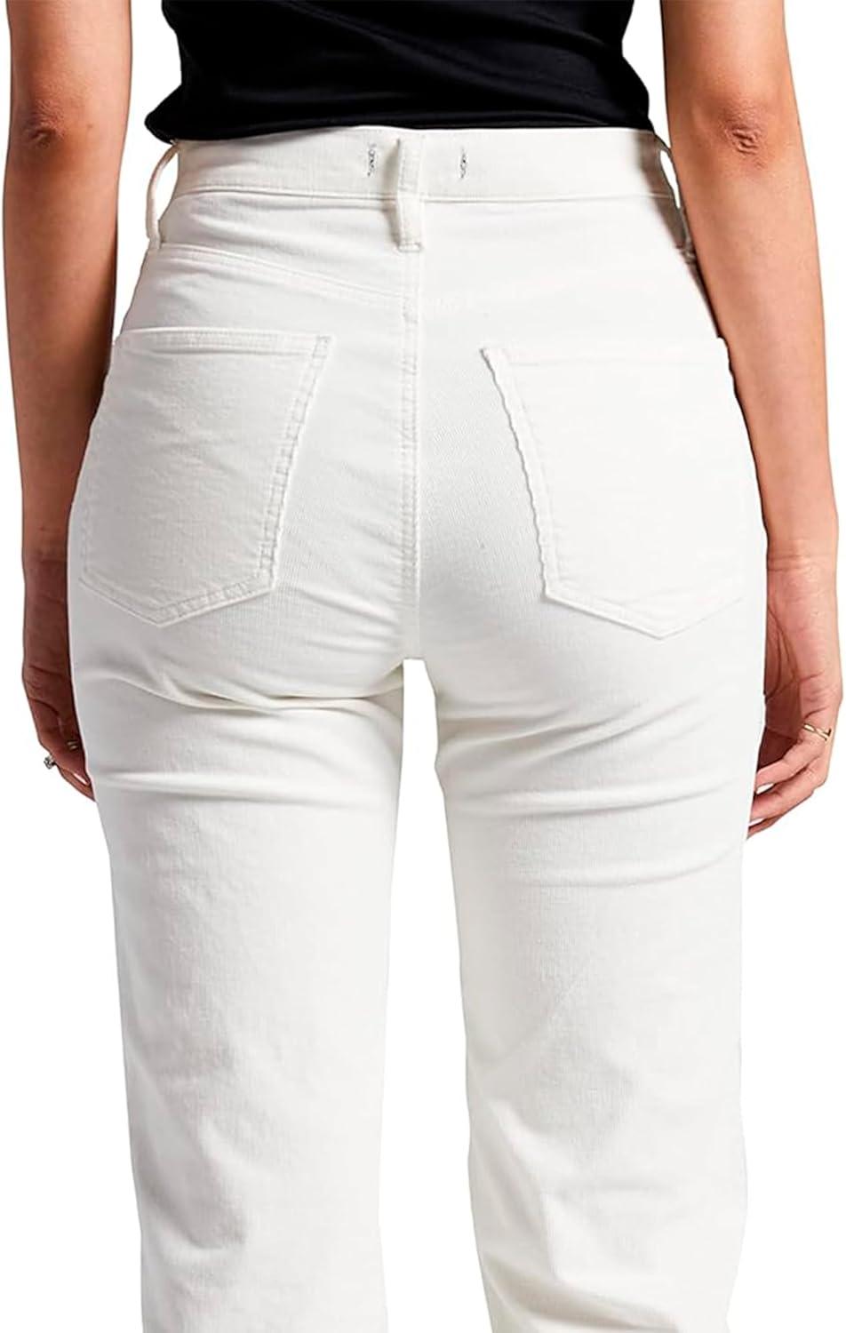 image:imageSilver Jeans Co Womens Highly Desirable High Rise Straight Leg PantsLegacyWhite