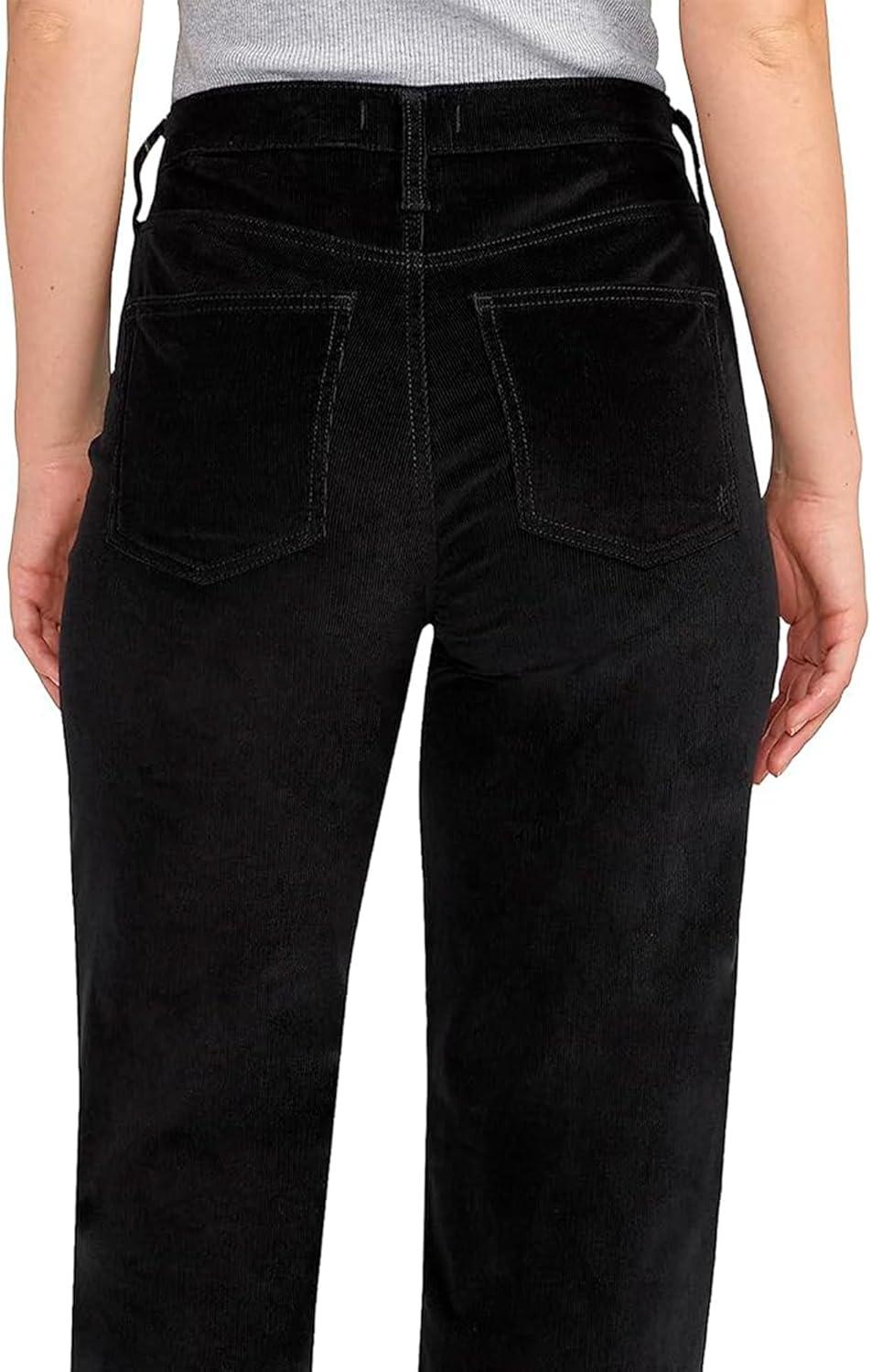 image:imageSilver Jeans Co Womens Highly Desirable High Rise Trouser Leg PantsBlack