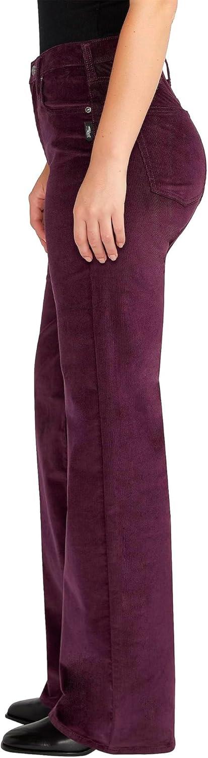 image:imageSilver Jeans Co Womens Highly Desirable High Rise Trouser Leg PantsMesa