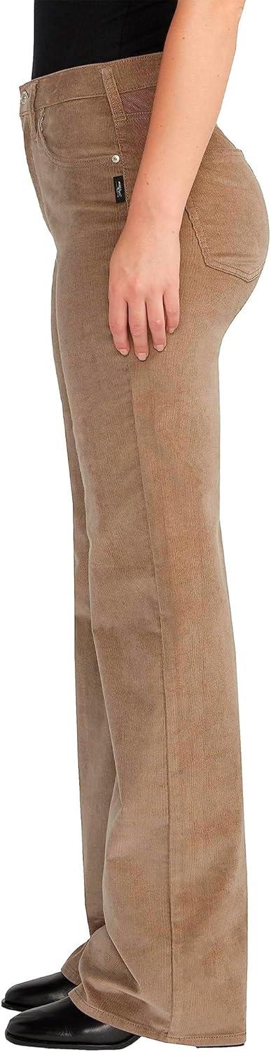 image:imageSilver Jeans Co Womens Highly Desirable High Rise Trouser Leg PantsMushroom