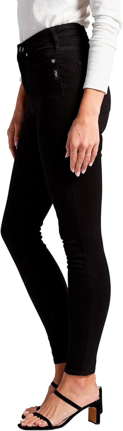 image:imageSilver Jeans Co Womens Infinite Fit High Rise Skinny Leg JeansBlack