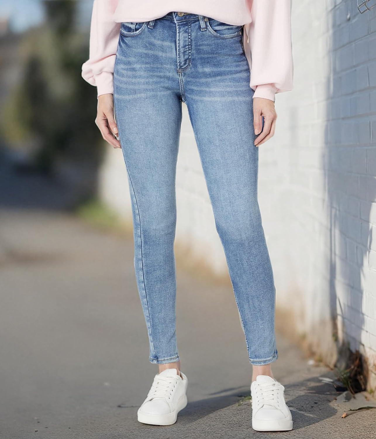 image:imageSilver Jeans Co Womens Infinite Fit High Rise Skinny Leg JeansIndigo Inf292