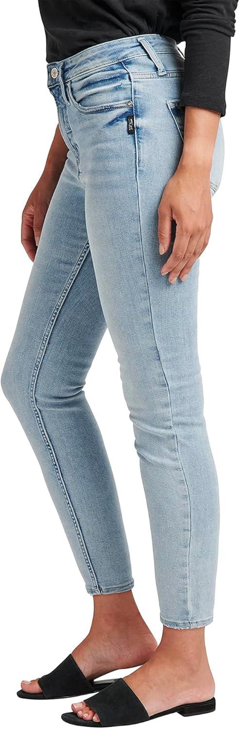 image:imageSilver Jeans Co Womens Infinite Fit High Rise Skinny Leg JeansLight Wash Inf110