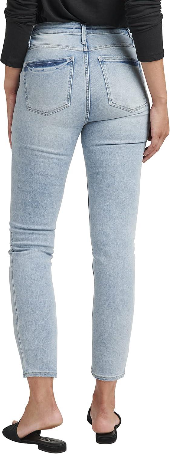 image:imageSilver Jeans Co Womens Infinite Fit High Rise Skinny Leg JeansLight Wash Inf110