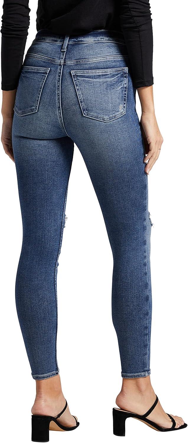 image:imageSilver Jeans Co Womens Infinite Fit High Rise Skinny Leg JeansMed Wash Inf219