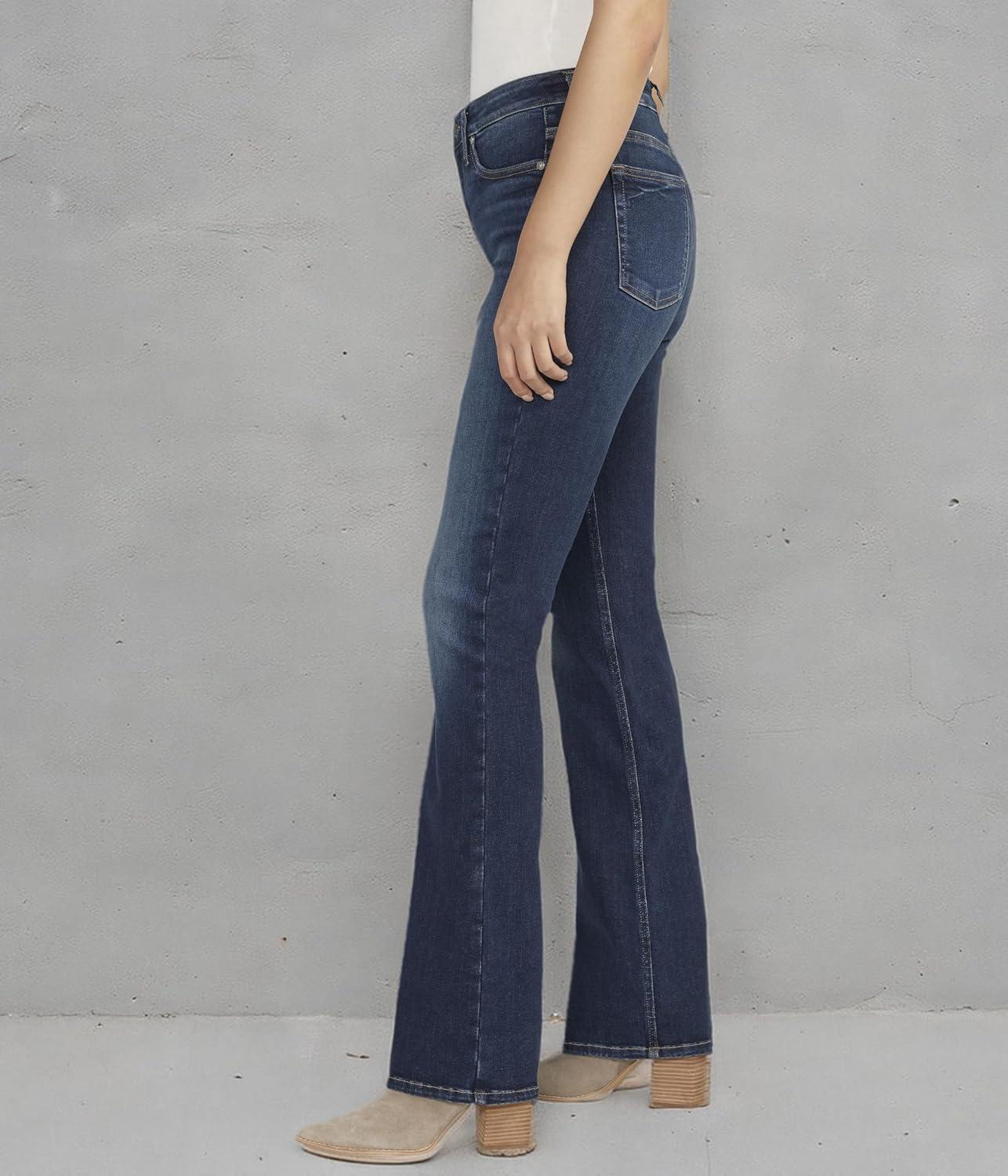 image:imageSilver Jeans Co Womens Infinite Fit Mid Rise Bootcut JeansDark Wash Inf487