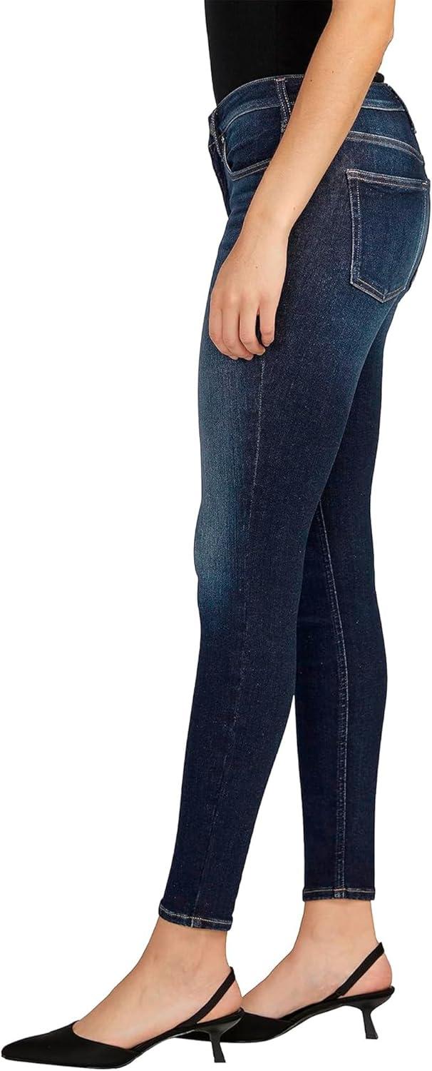 image:imageSilver Jeans Co Womens Infinite Fit Mid Rise Skinny Leg JeansDark Wash Inf487