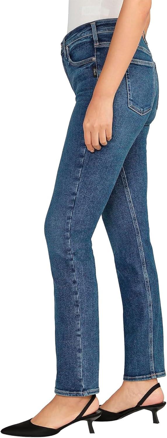 image:imageSilver Jeans Co Womens Infinite Fit Mid Rise Straight Leg JeansMed Wash Inf345