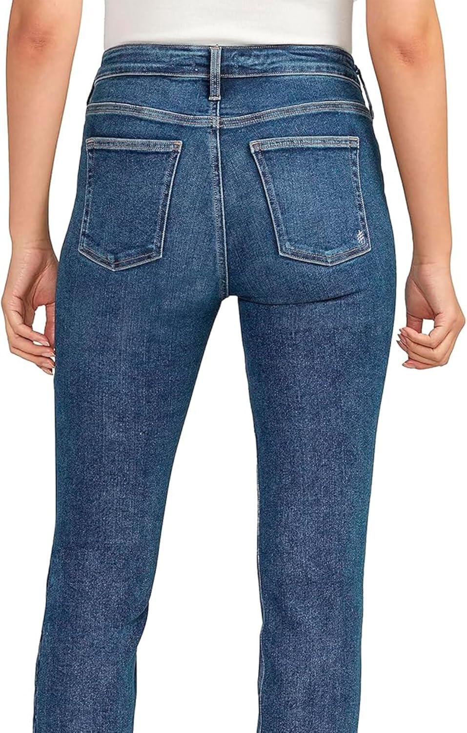image:imageSilver Jeans Co Womens Infinite Fit Mid Rise Straight Leg JeansMed Wash Inf345