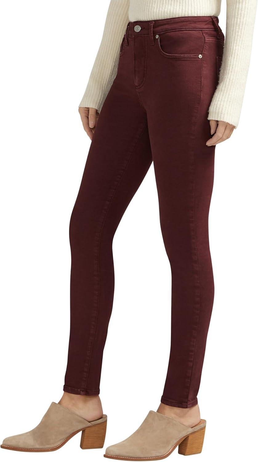 image:imageSilver Jeans Co Womens Isbister High Rise Skinny Leg JeansBordeaux