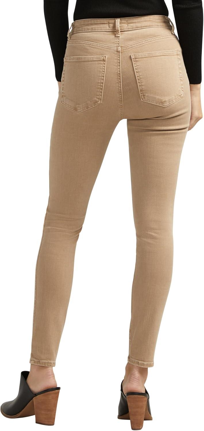 image:imageSilver Jeans Co Womens Isbister High Rise Skinny Leg JeansKhaki