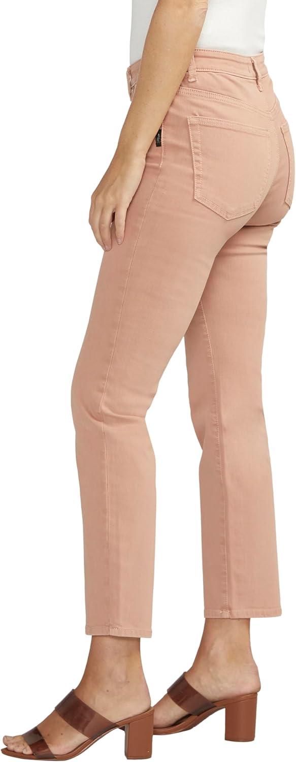 image:imageSilver Jeans Co Womens Isbister High Rise Straight Leg JeansDusty Coral