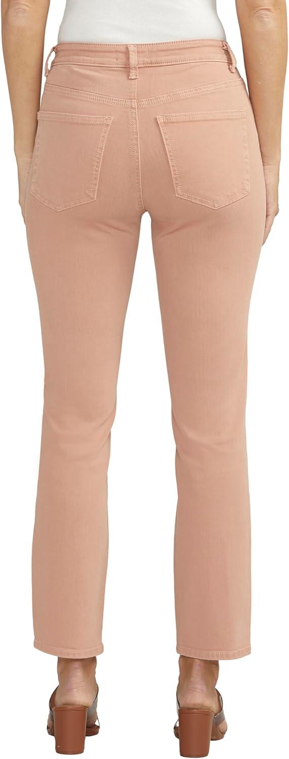 image:imageSilver Jeans Co Womens Isbister High Rise Straight Leg JeansDusty Coral