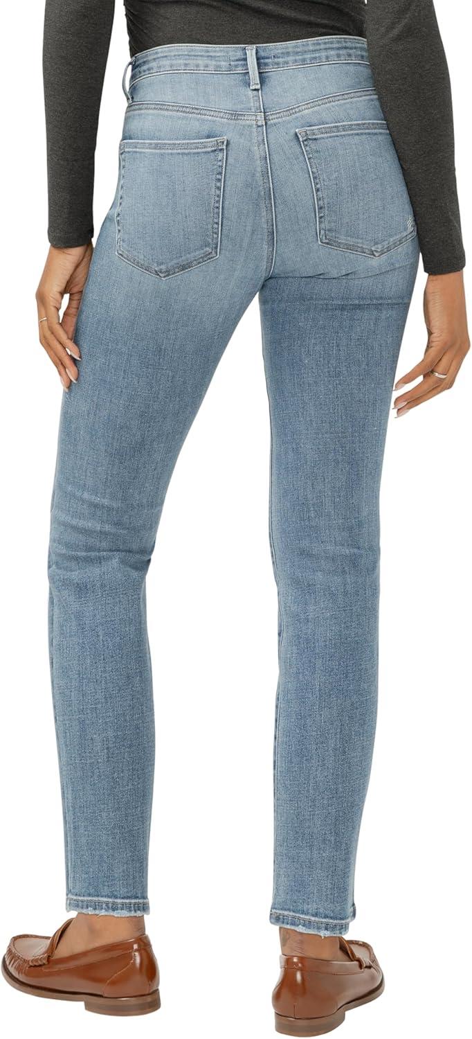 image:imageSilver Jeans Co Womens Isbister High Rise Straight Leg JeansLuxe Stretch Stevie