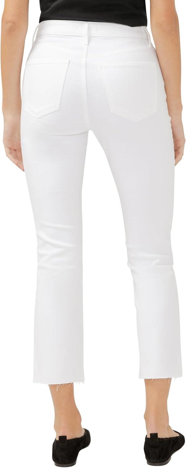 image:imageSilver Jeans Co Womens Isbister High Rise Straight Leg JeansLuxe Stretch White