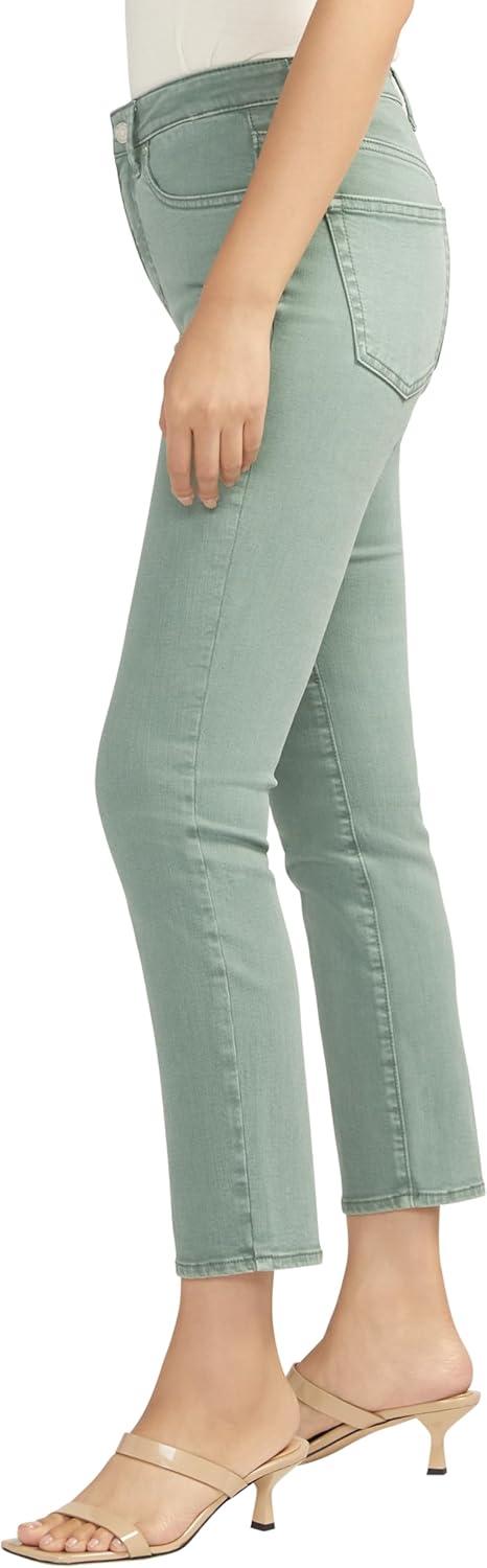 image:imageSilver Jeans Co Womens Isbister High Rise Straight Leg JeansSage