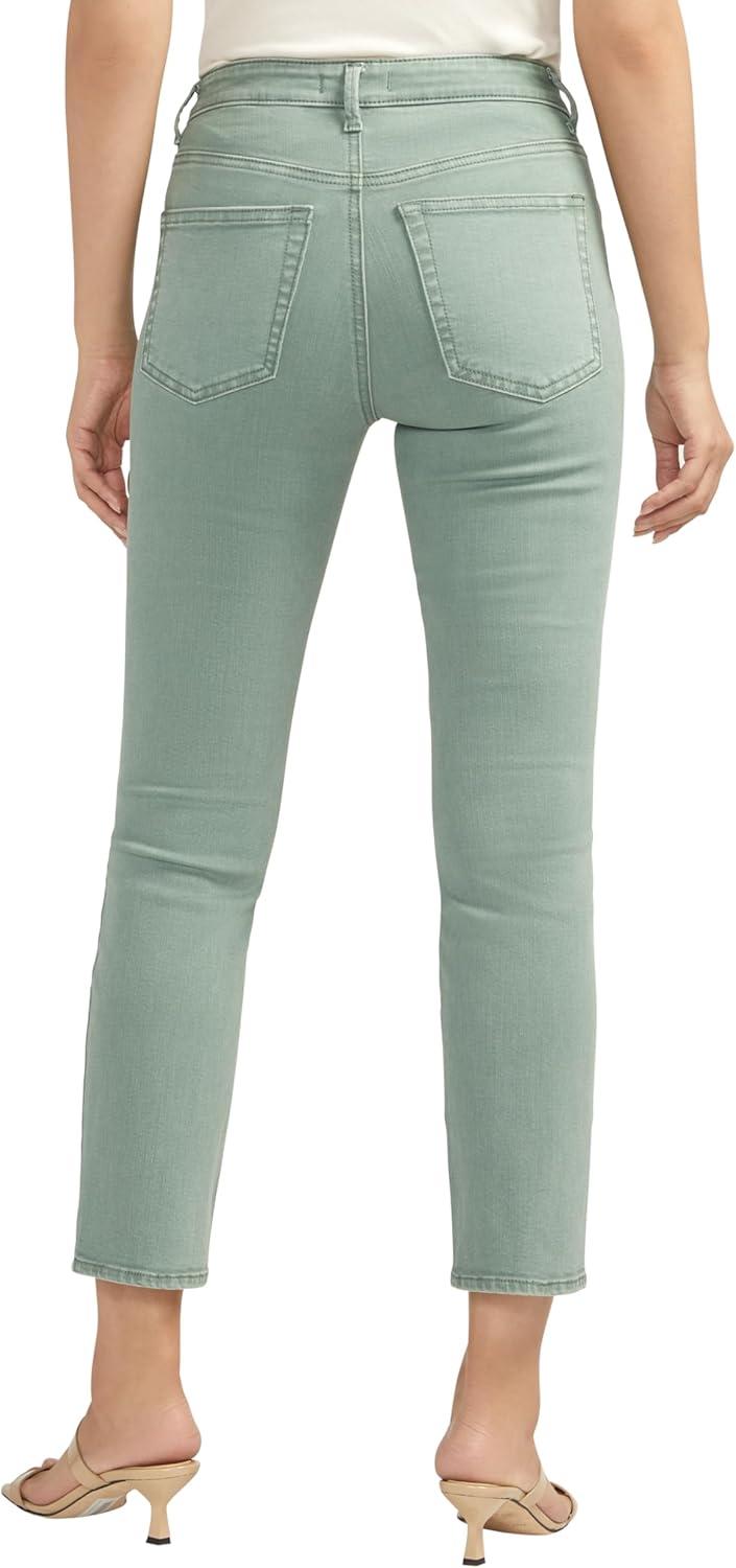 image:imageSilver Jeans Co Womens Isbister High Rise Straight Leg JeansSage