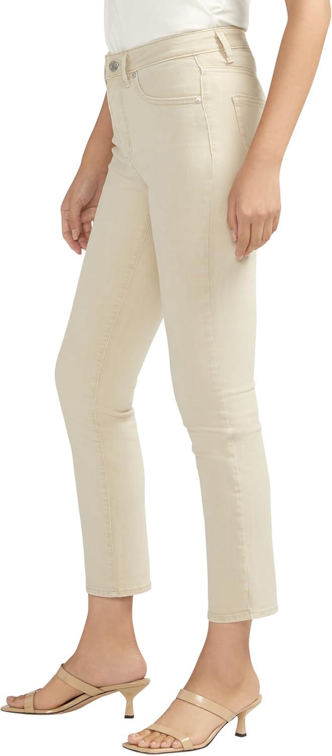 image:imageSilver Jeans Co Womens Isbister High Rise Straight Leg JeansSand