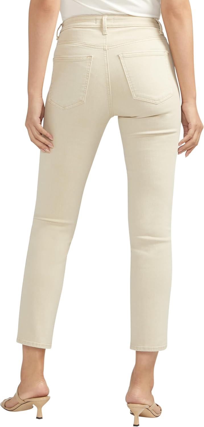 image:imageSilver Jeans Co Womens Isbister High Rise Straight Leg JeansSand