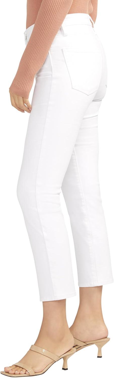 image:imageSilver Jeans Co Womens Isbister High Rise Straight Leg JeansWhite