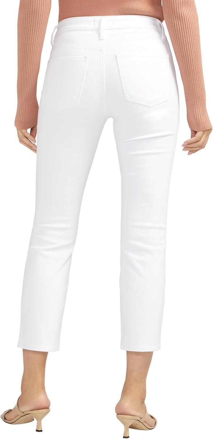 image:imageSilver Jeans Co Womens Isbister High Rise Straight Leg JeansWhite