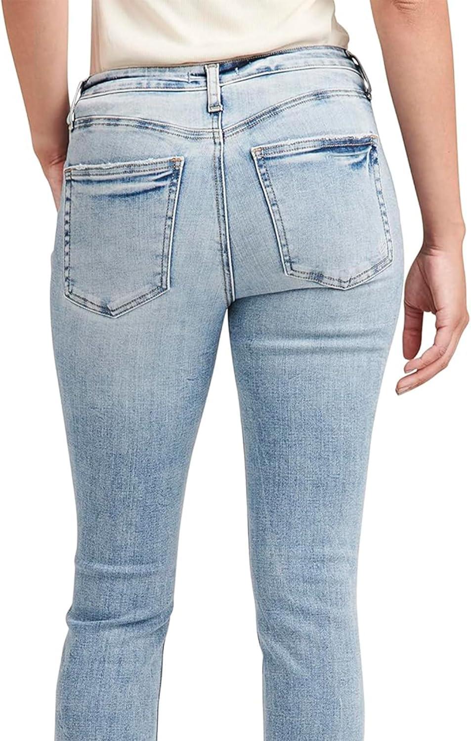 image:imageSilver Jeans Co Womens Most Wanted Mid Rise Skinny Fit JeansLight Wash Ecf180