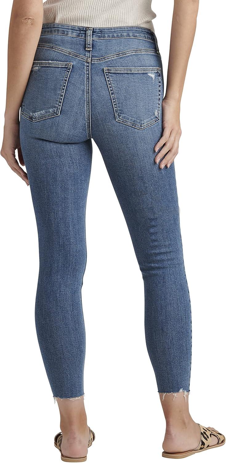 image:imageSilver Jeans Co Womens Most Wanted Mid Rise Skinny Fit JeansMed Wash Egx269