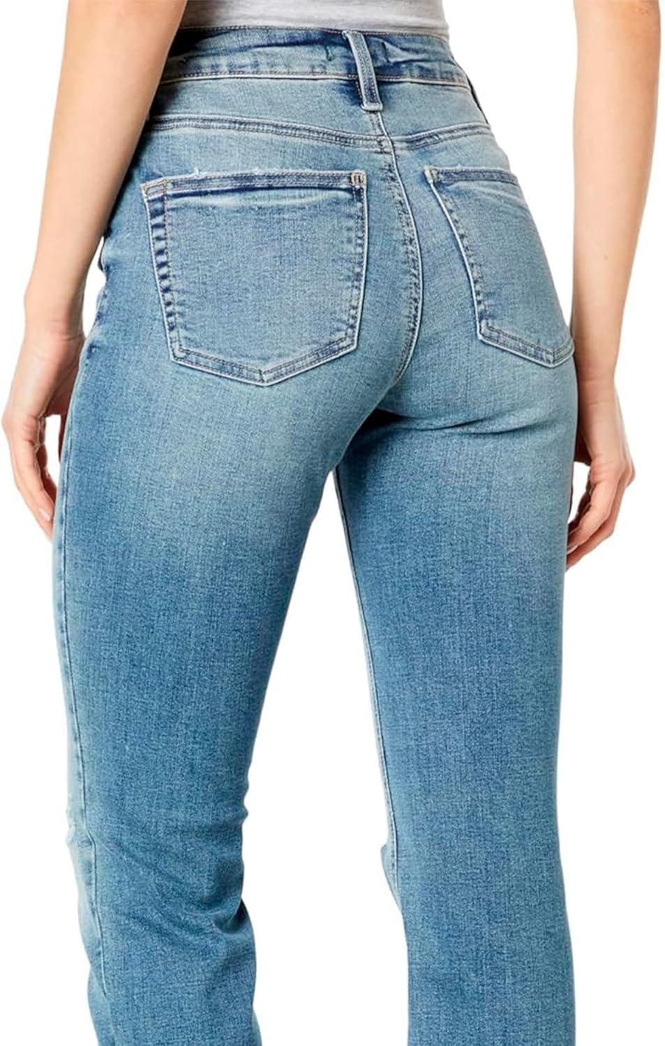image:imageSilver Jeans Co Womens Most Wanted Mid Rise Straight Crop JeansMed Wash Ecf254