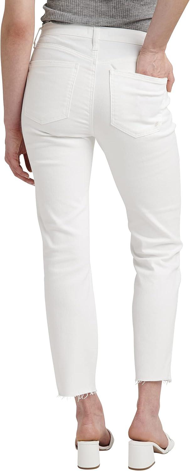 image:imageSilver Jeans Co Womens Most Wanted Mid Rise Straight Crop JeansOff White Stf012