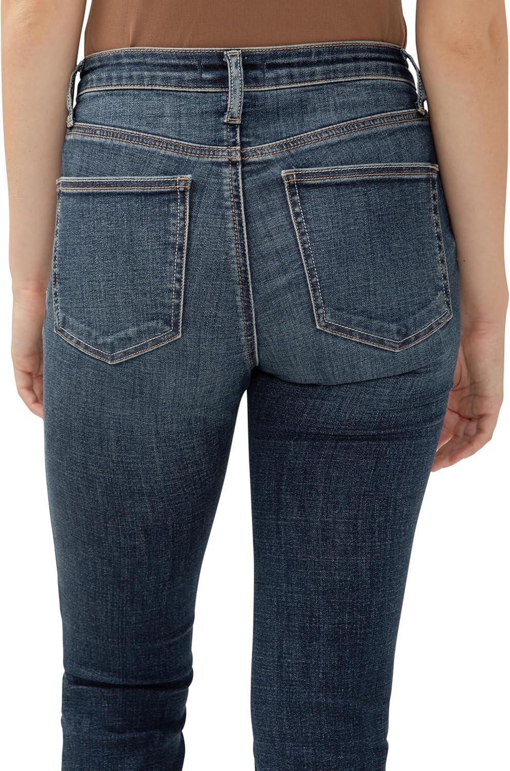 image:imageSilver Jeans Co Womens Most Wanted Mid Rise Straight Leg Crop JeansDark Indigo Cropped