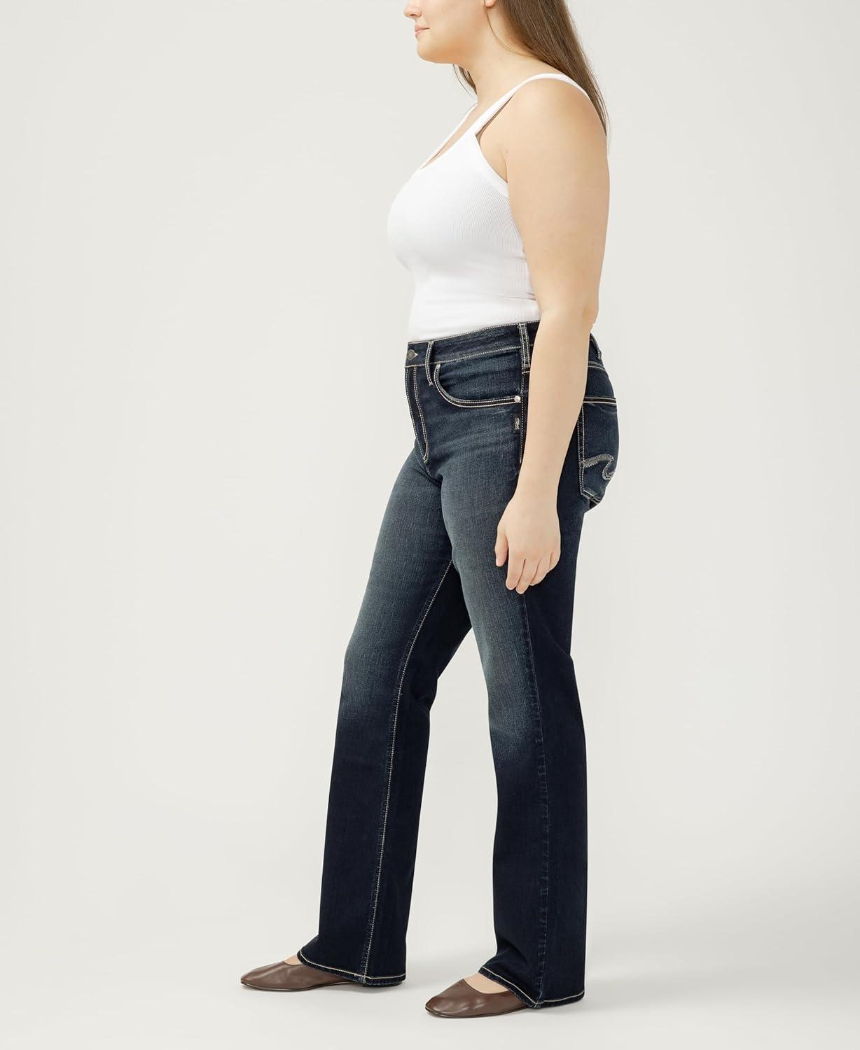 image:imageSilver Jeans Co Womens Plus Size Avery High Rise Slim Bootcut JeansDakota