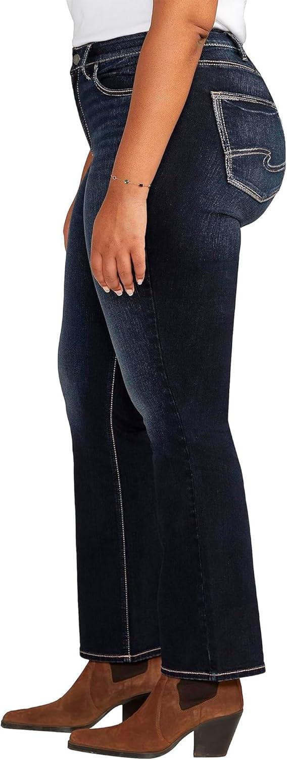 image:imageSilver Jeans Co Womens Plus Size Avery High Rise Slim Bootcut JeansDark Wash Edb484