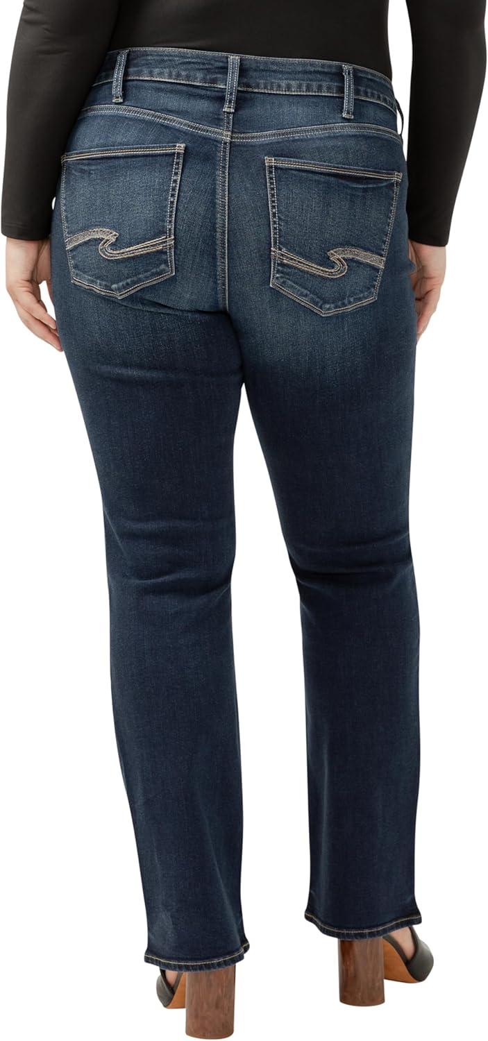 image:imageSilver Jeans Co Womens Plus Size Avery High Rise Slim Bootcut JeansDark Wash Sia419