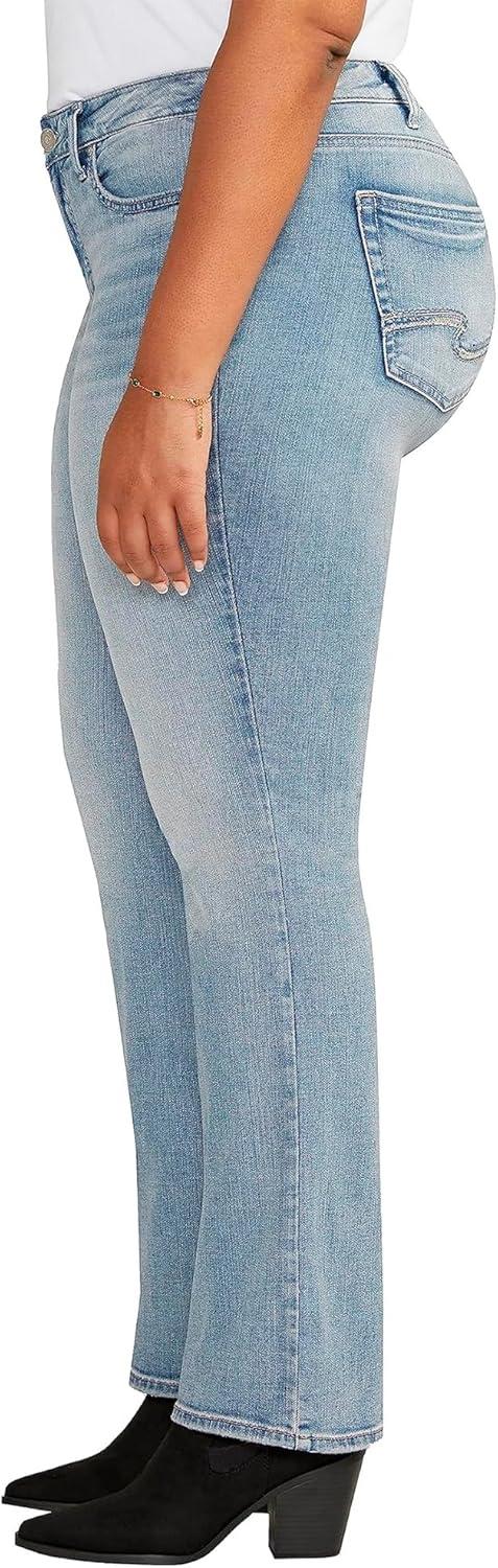 image:imageSilver Jeans Co Womens Plus Size Britt Low Rise Curvy Fit Slim Bootcut Jeans LegacyMed Wash Scv211